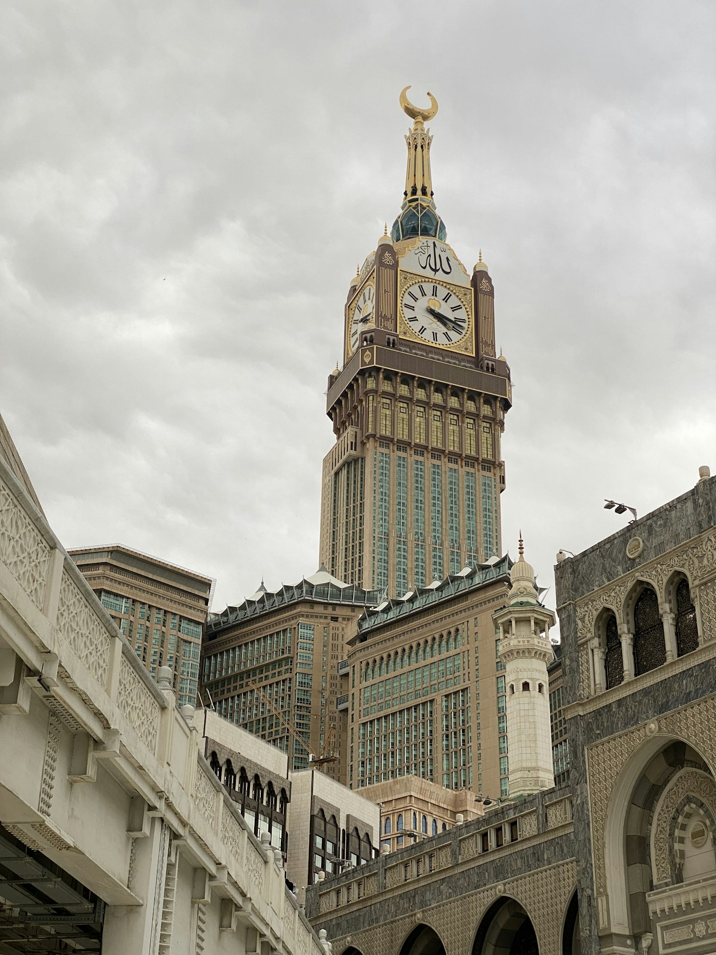 Pilgrims walking toward Masjid al-Haram, Makkah
